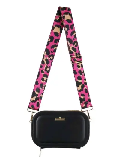 Correa ajustable con estampado animal print rosa - miniatura 5