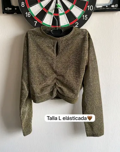 Falda de pana verde con botones Sybilla - miniatura 5
