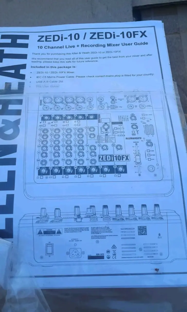 Mesa Allen &heat zedi 10fx sin uso - 2