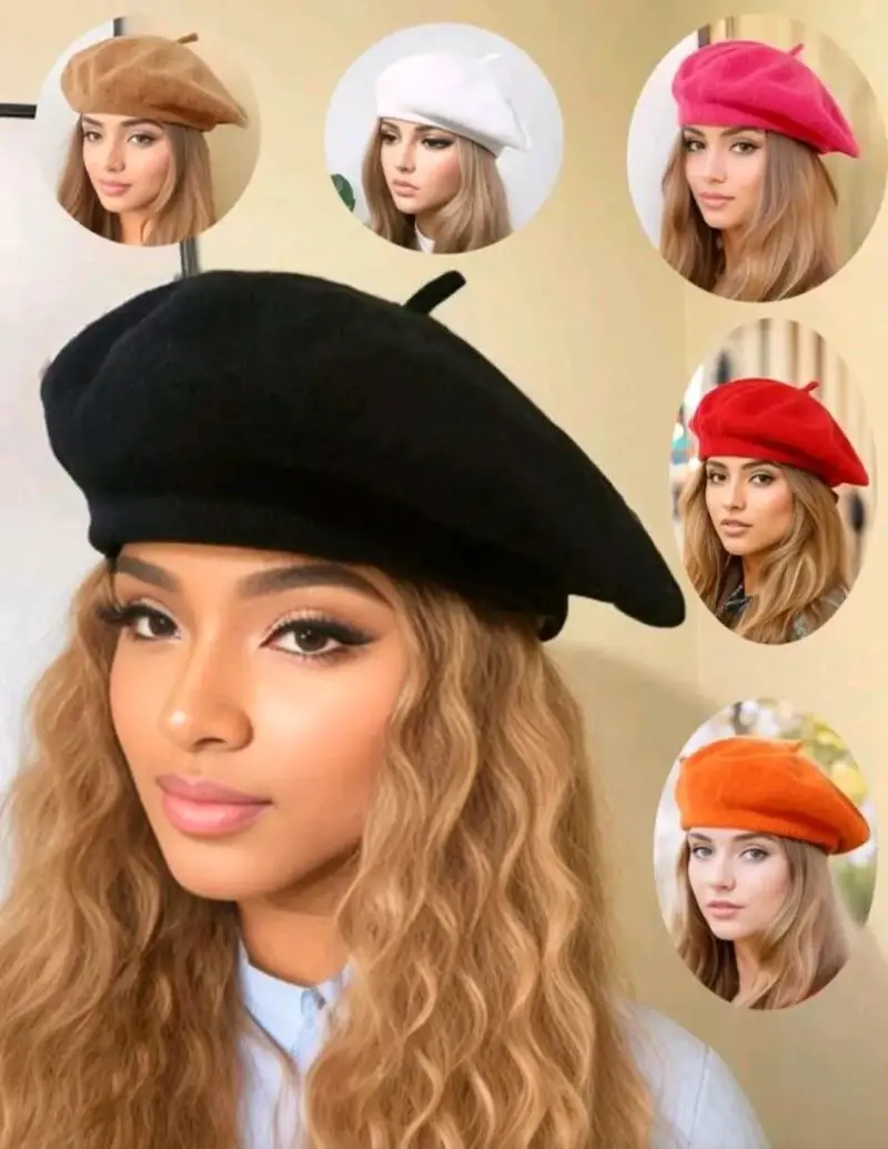 Boina de lana para mujer