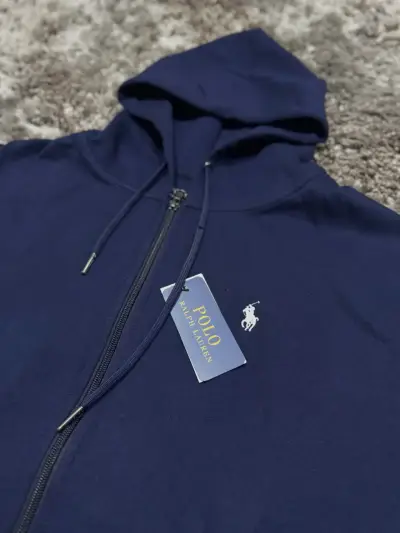 Polerón con capucha azul marino Polo Ralph Lauren - miniatura 2