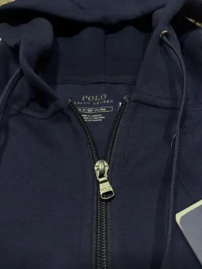 Polerón con capucha azul marino Polo Ralph Lauren - miniatura 3