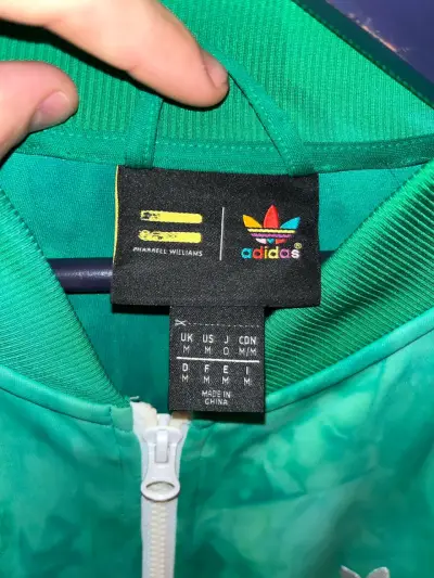 Chaqueta deportiva verde Adidas Pharrell Williams - miniatura 4