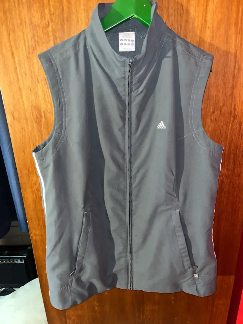 Chaleco sin mangas deportivo Adidas gris - 1