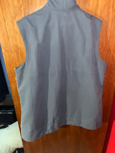 Chaleco sin mangas deportivo Adidas gris - miniatura 3