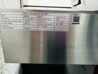 Parrilla a Gas BBQ Grill Roja con Quemadores - miniatura 4
