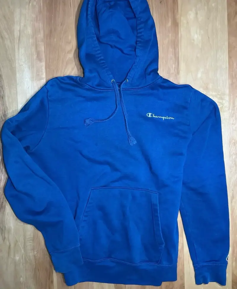 Polerón con capucha azul Champion para hombre - 1