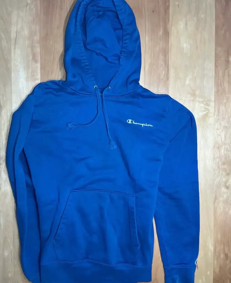 Polerón con capucha azul Champion para hombre - 2