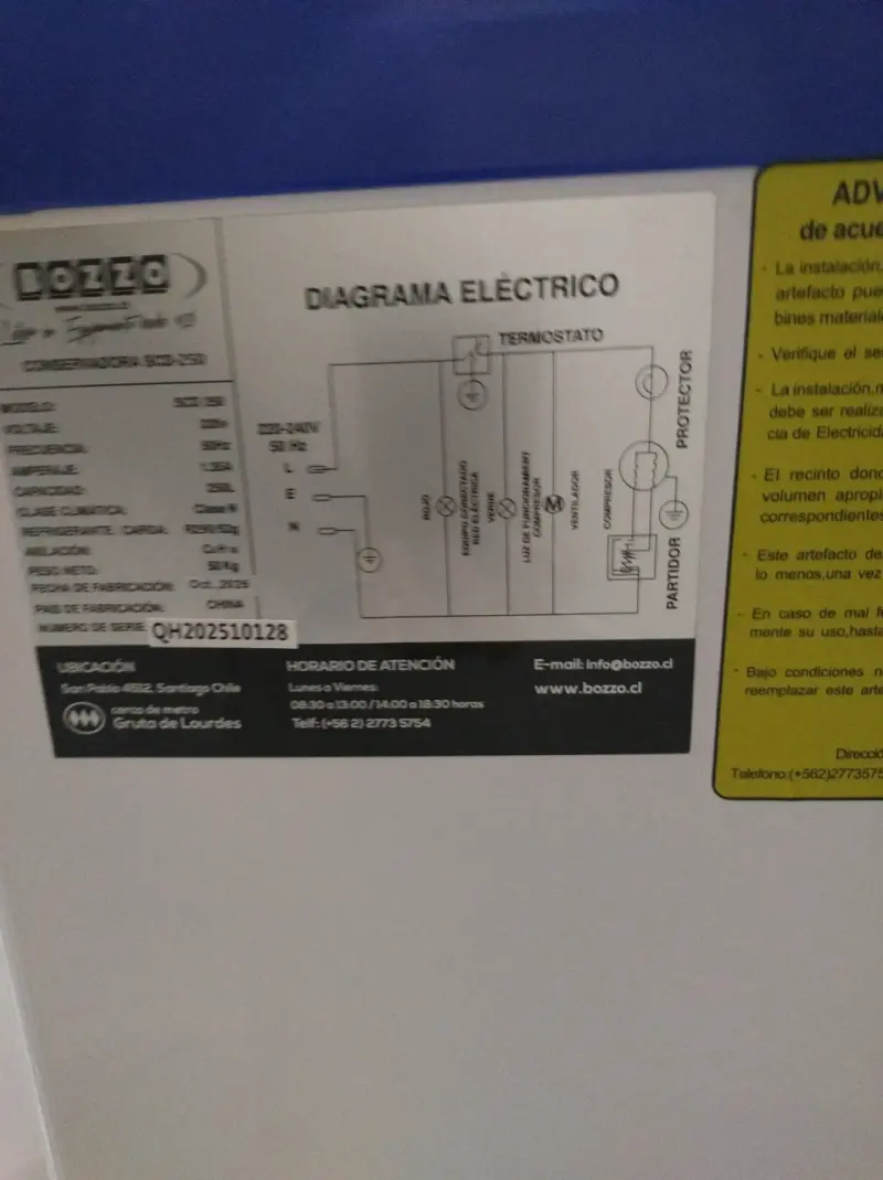 Congelador horizontal con tapa de vidrio Bozzo 250 - 3
