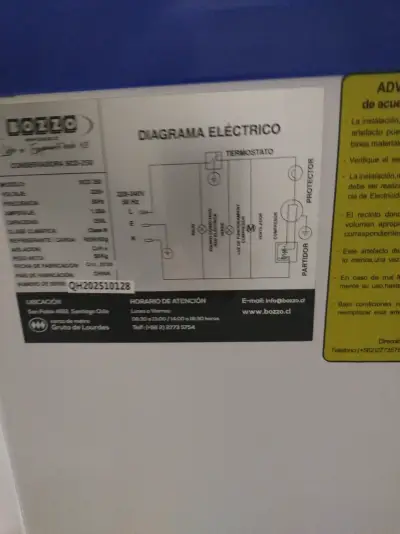 Congelador horizontal con tapa de vidrio Bozzo 250 - miniatura 3