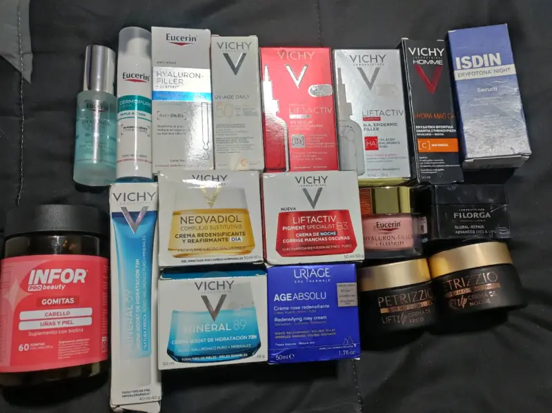 Productos de cuidado facial Vichy y Eucerin