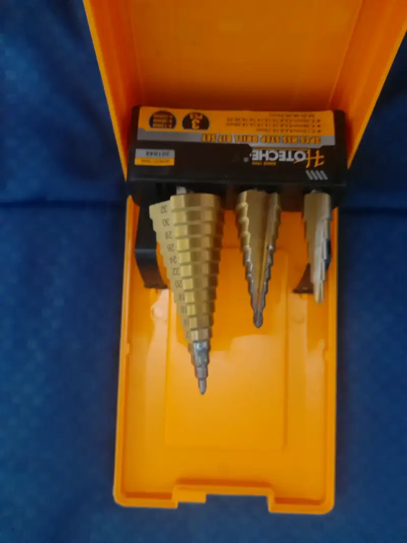 Juego de brocas escalonadas Hoteche en estuche - 1