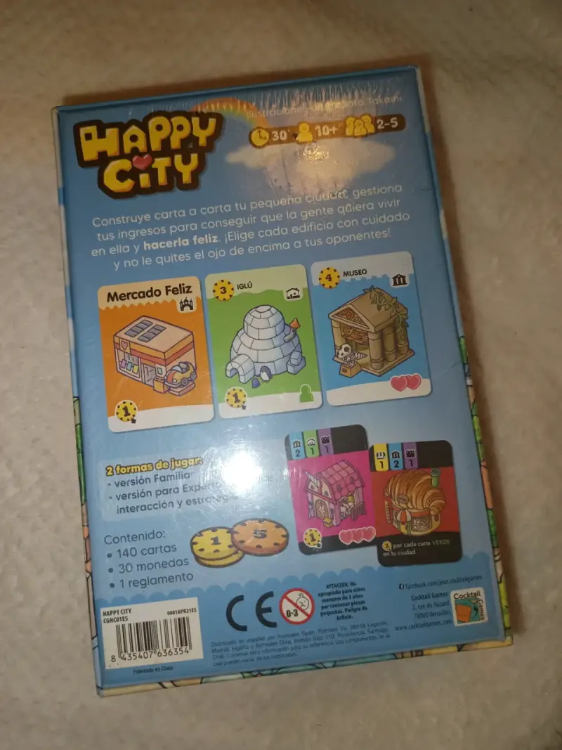 Juego de mesa Happy City para construir ciudades - 2