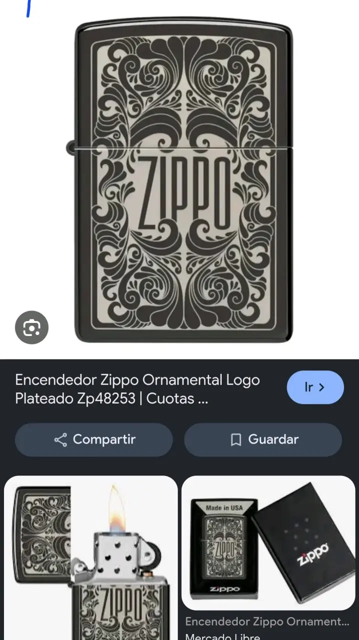 Encendedor Zippo diseño ornamental - 2