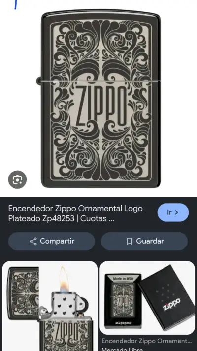 Encendedor Zippo diseño ornamental - miniatura 2