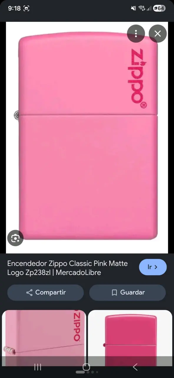 Encendedor Zippo ROSADO diseño ornamental - 2