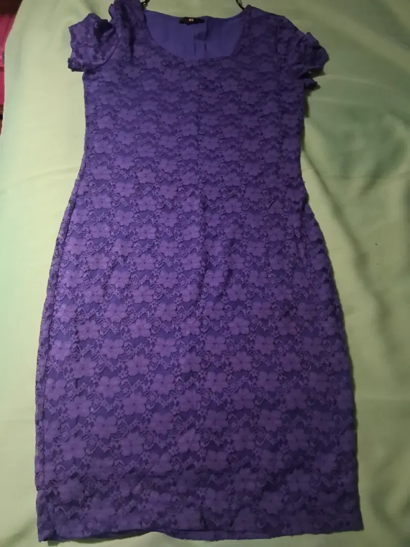 Conjunto de blazer y vestido azul para mujer - 2