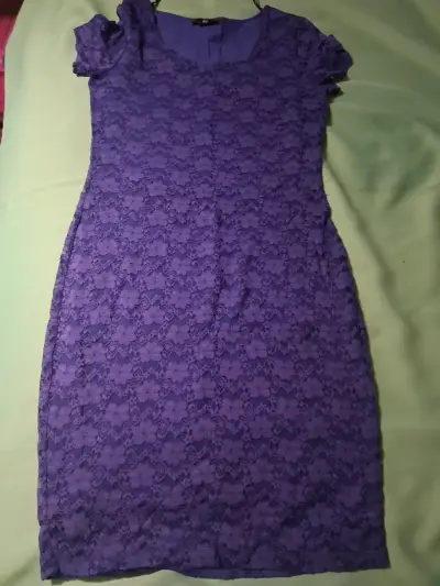 Conjunto de blazer y vestido azul para mujer - miniatura 2