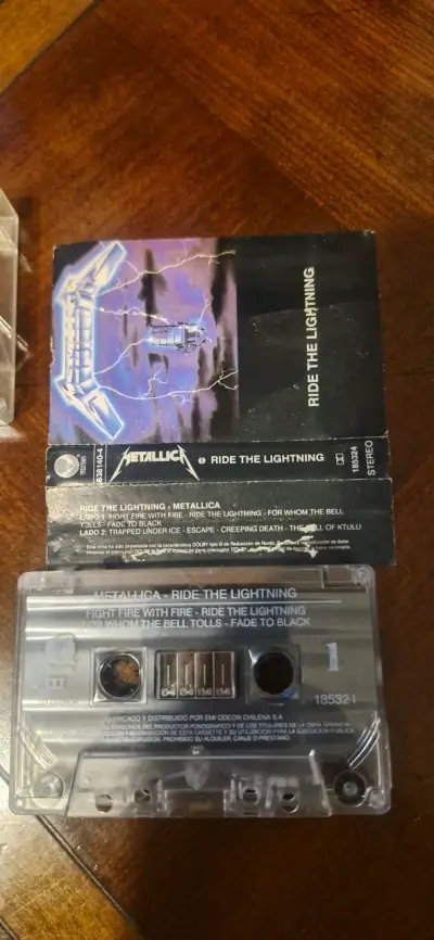 Cassette Metallica Ride the Lightning original - miniatura 1