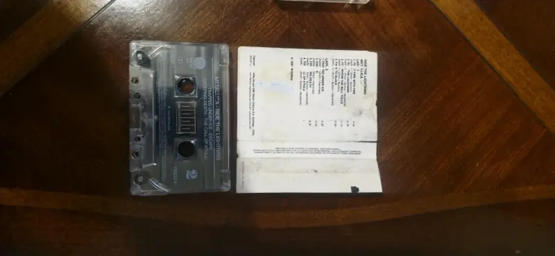 Cassette Metallica Ride the Lightning original - 2