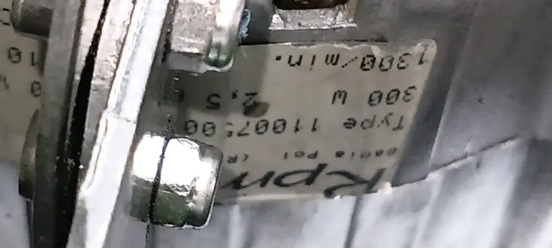 Motor eléctrico tipo 11003700 300W - 1