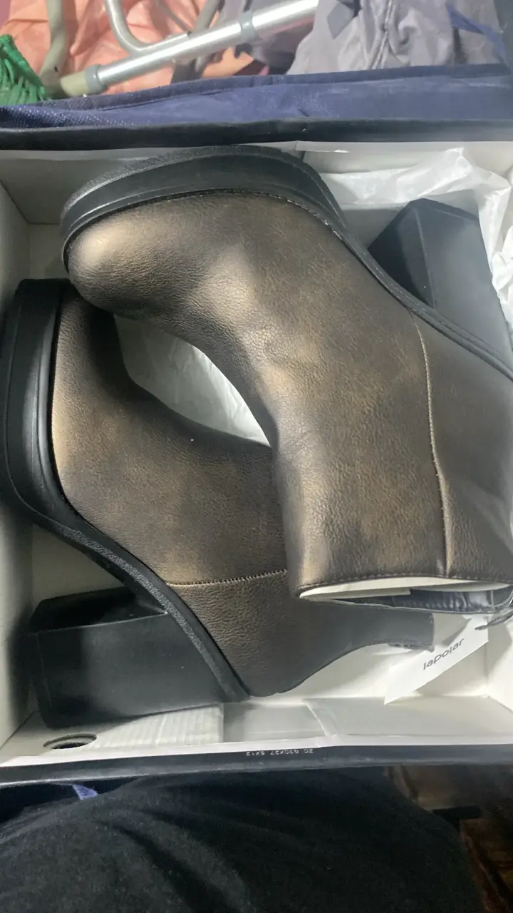 Botines de cuero negros talla 38 - 2