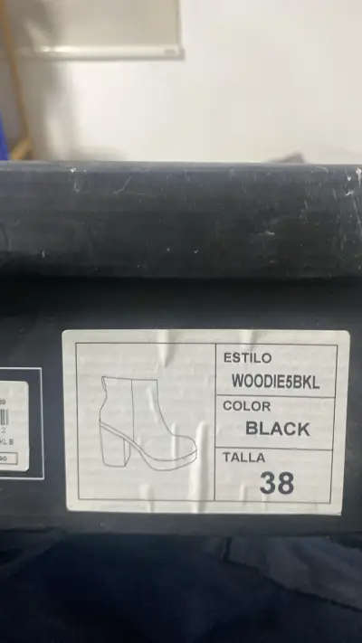 Botines de cuero negros talla 38 - miniatura 3