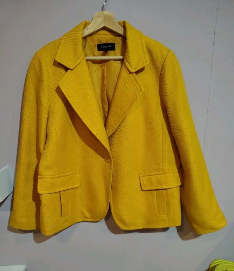 Blazer amarillo Talbots para mujer - 1