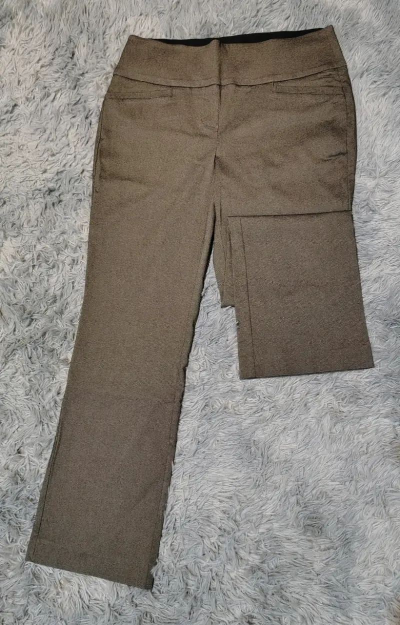 Pantalones de vestir marrones para mujer - 1
