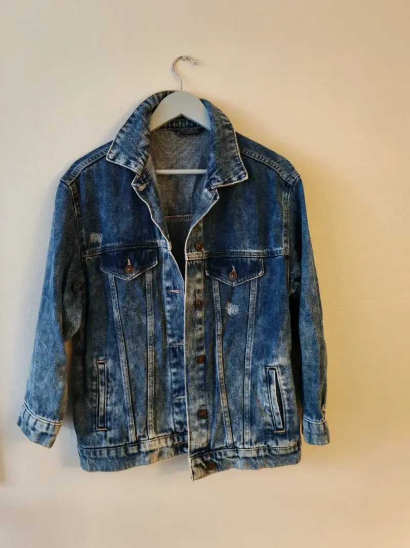 Chaqueta mezclilla azul - 1