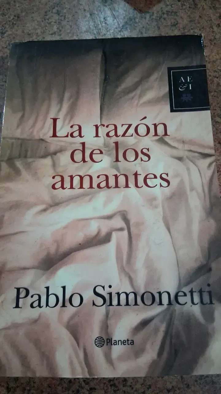 Libro 'La razón de los amantes' de Pablo Simonetti - 1