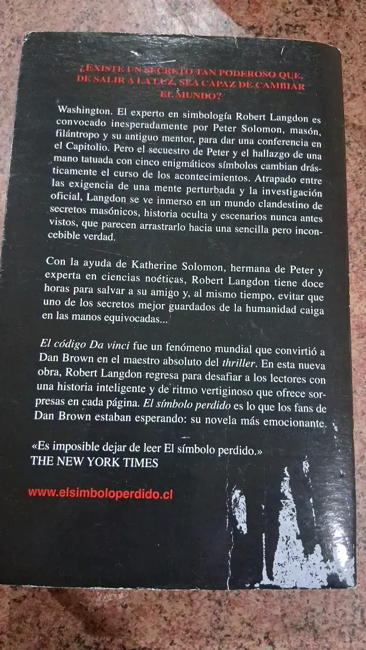 Libro 'El Símbolo Perdido' de Dan Brown - 2