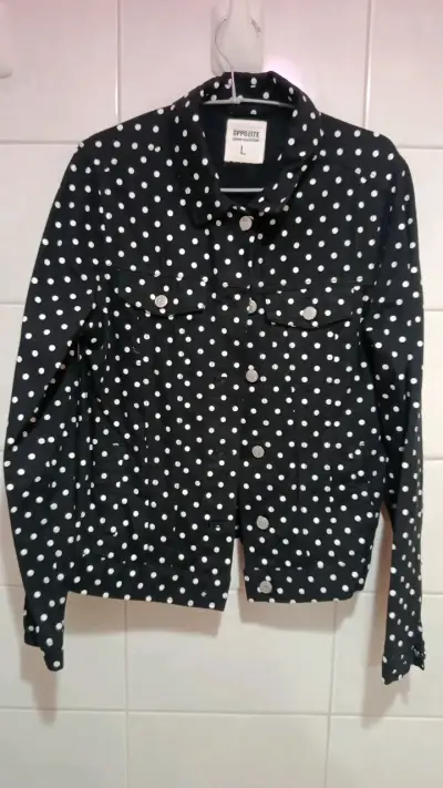 Chaqueta negra de lunares blancos Opposite - miniatura 1