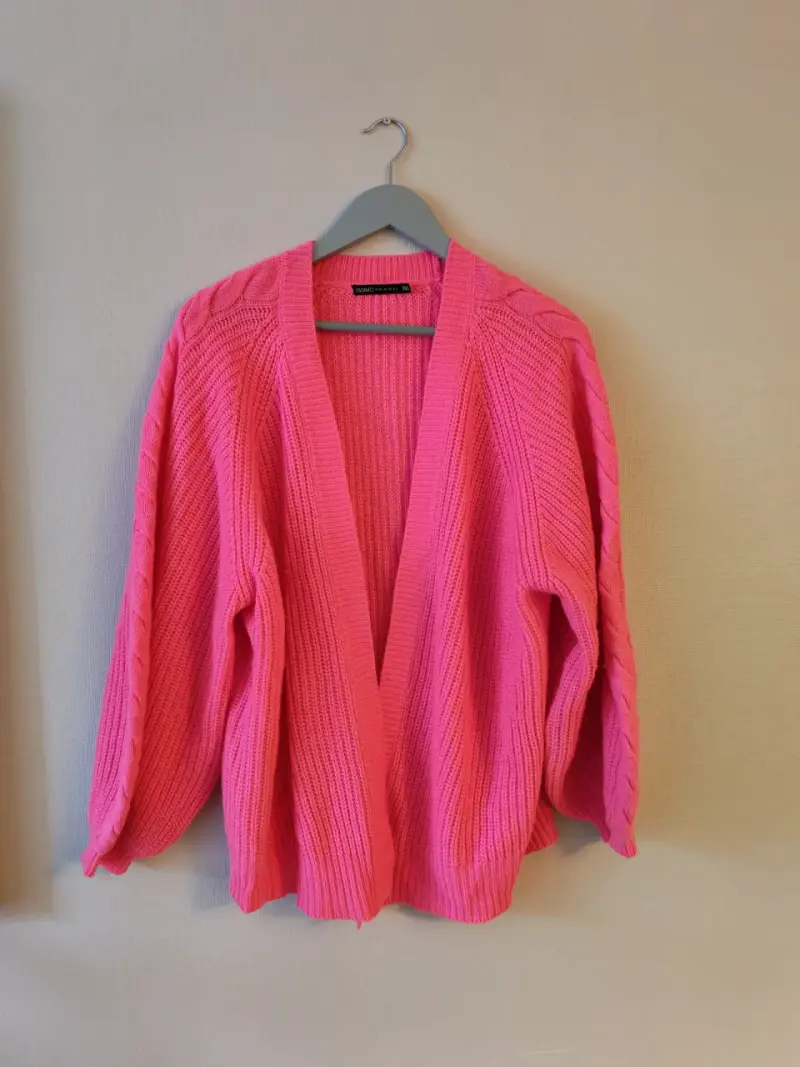 Cardigan rosado - 1