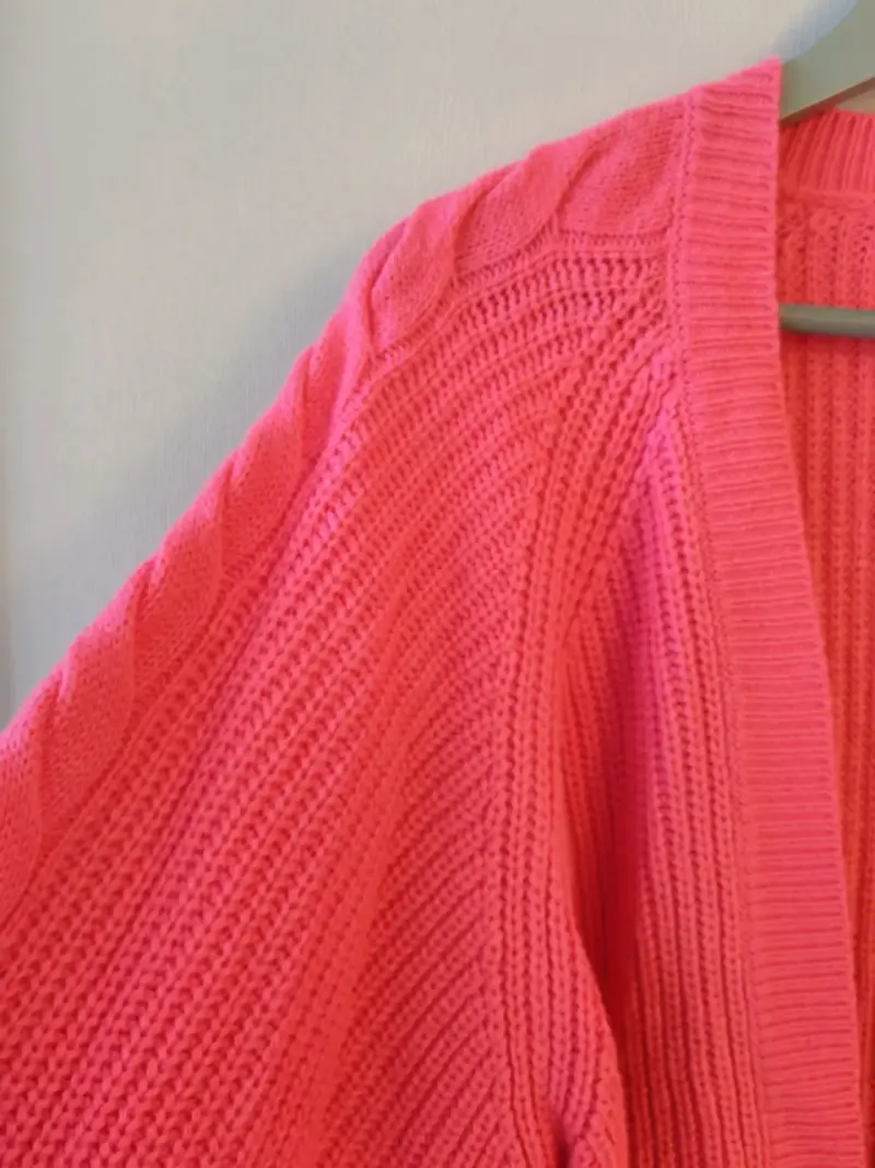 Cardigan rosado - 3
