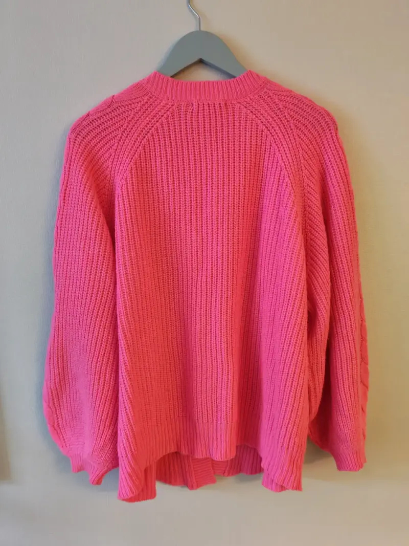 Cardigan rosado - 4