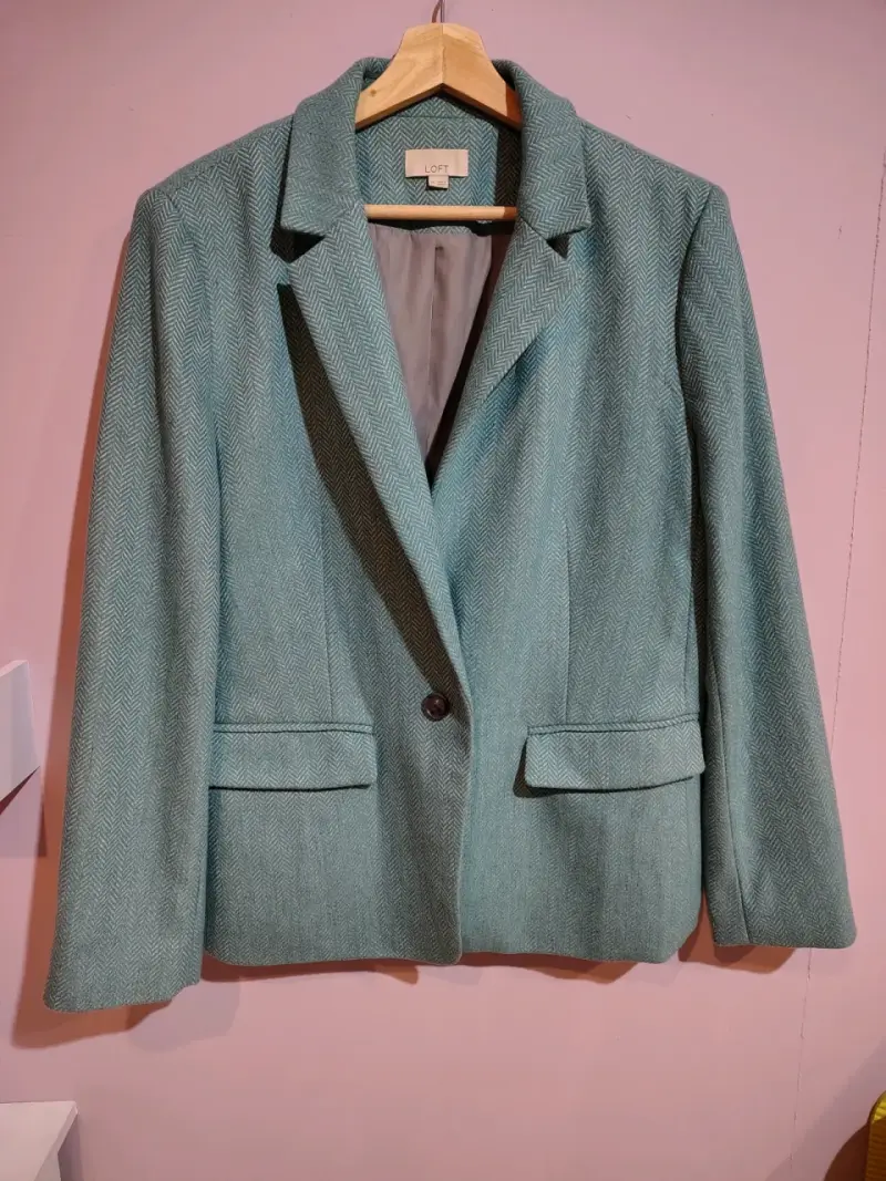 Blazer verde de mujer Loft. - 1