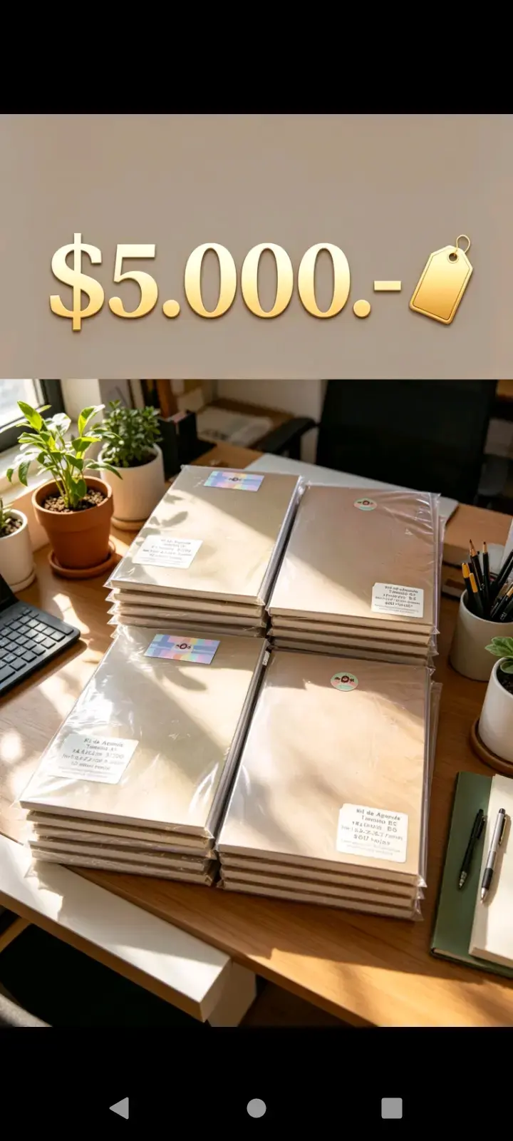 Set de cuadernos tamaño B6 para oficina