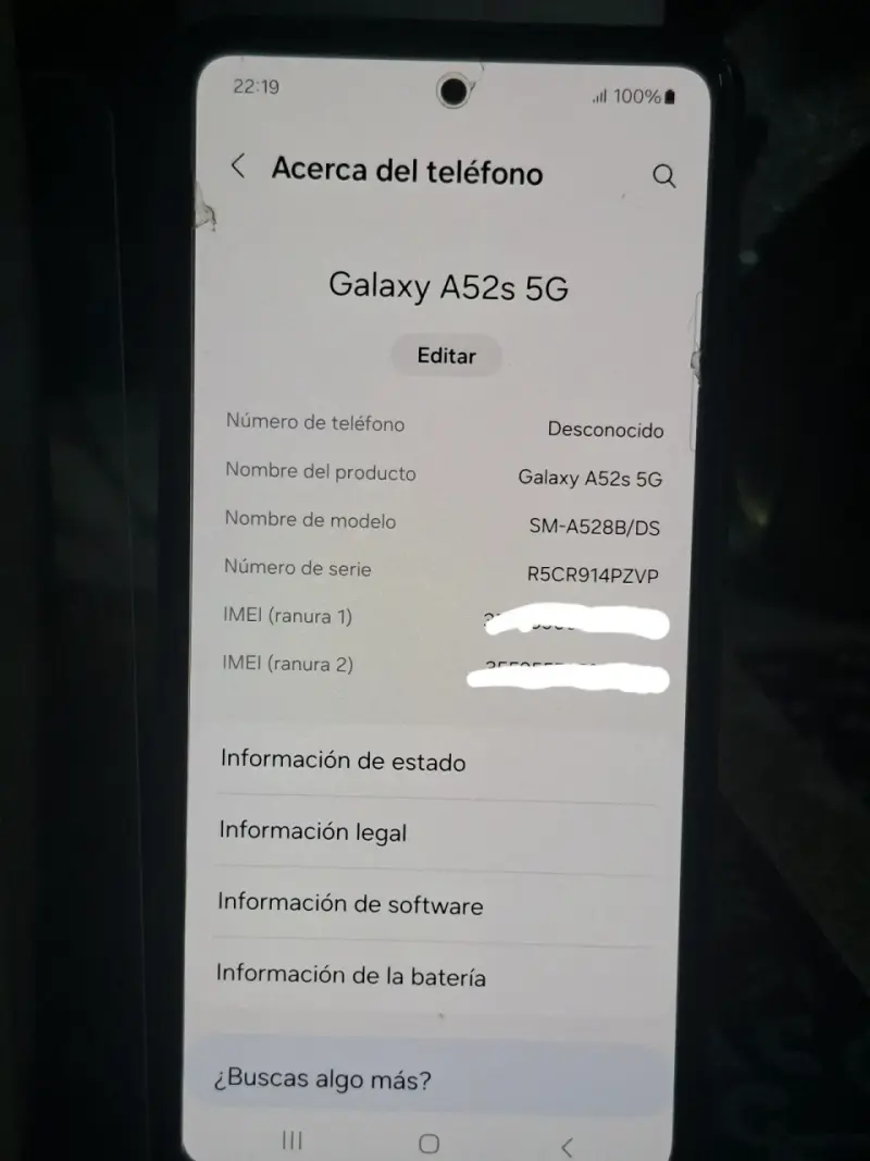 Samsung Galaxy A52s 5G con caja y accesorios - 2