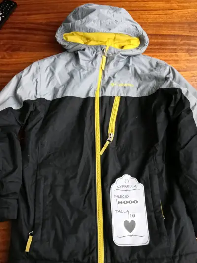 Chaqueta impermeable Columbia para niños - miniatura 1