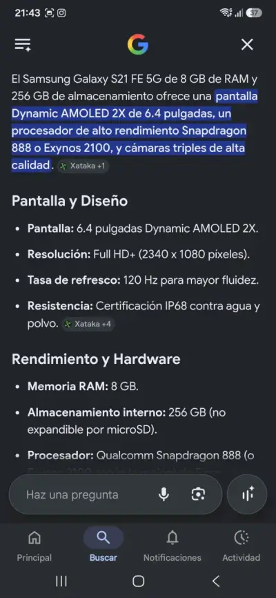 Samsung S21 Fe 5G - miniatura 3