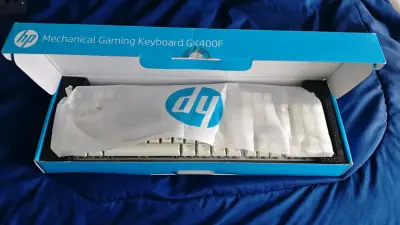 Teclado mecánico gamer HP GK400F USB blanco - miniatura 2