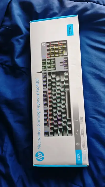 Teclado mecánico gamer HP GK400F USB blanco - miniatura 3