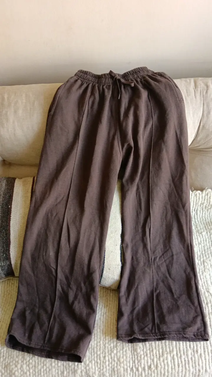 Pantalones de algodón marrón para hombre