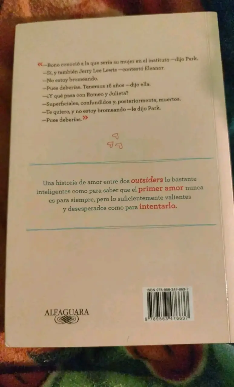 Libro 'Eleanor & Park' de Rainbow Rowell - 2