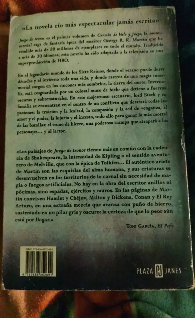 Libro Juego de Tronos de George R.R. Martin - 2
