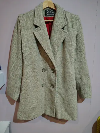 Abrigo de lana beige - miniatura 1