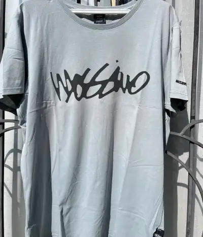 Polera gris Massimo Dutti con diseño gráfico - miniatura 2