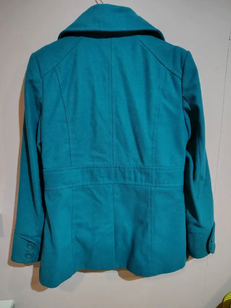 Abrigo azul turquesa para mujer Muv - 2