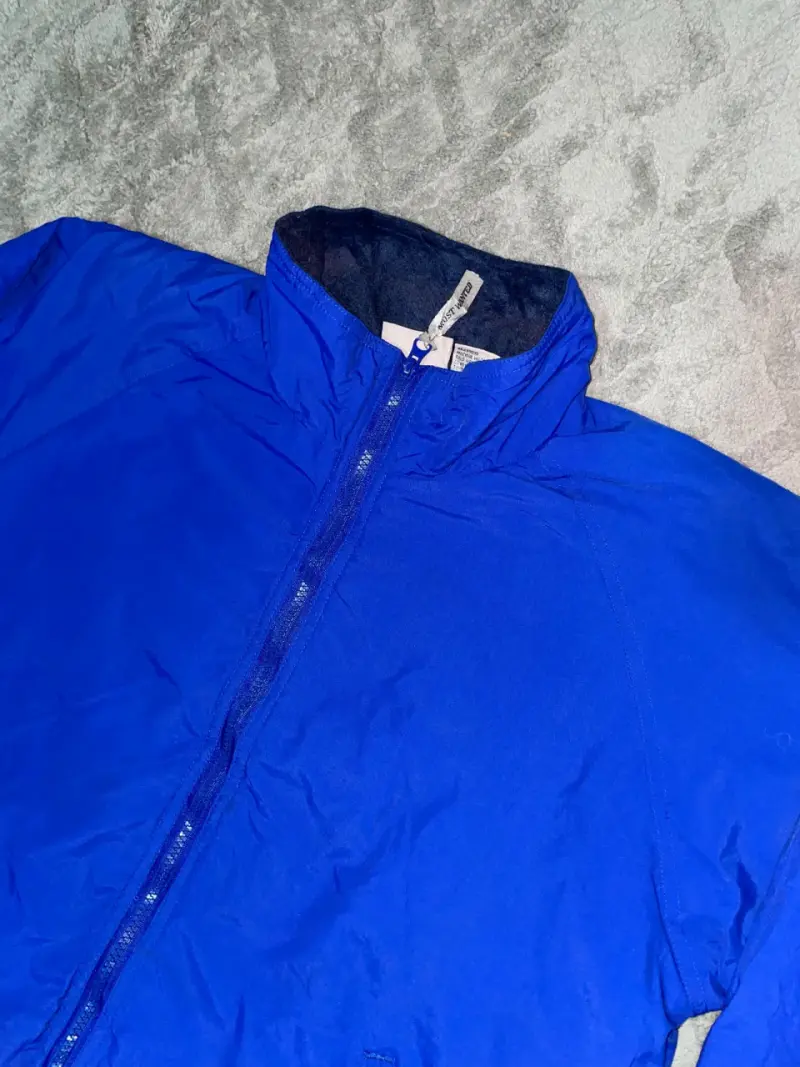 Chaqueta azul unisex con cierre frontal - 2